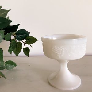 cute milk glass dish